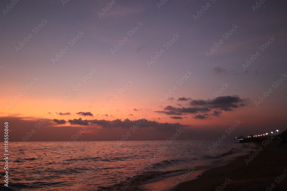 Fototapeta premium sunset on the beach