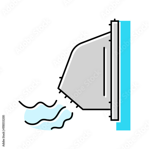 fresh air intake ventilation color icon vector. fresh air intake ventilation sign. isolated symbol illustration