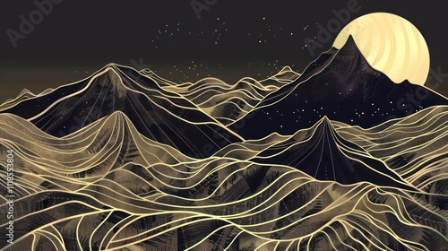line wave pattern on background