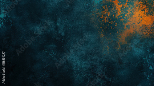 dark grainy blue orange background