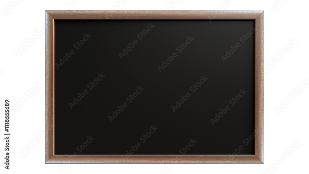 Old Chalk Blackboard with wooden frame 3D rendering Old Chalk Blackboard with wooden frame 3D rendering
