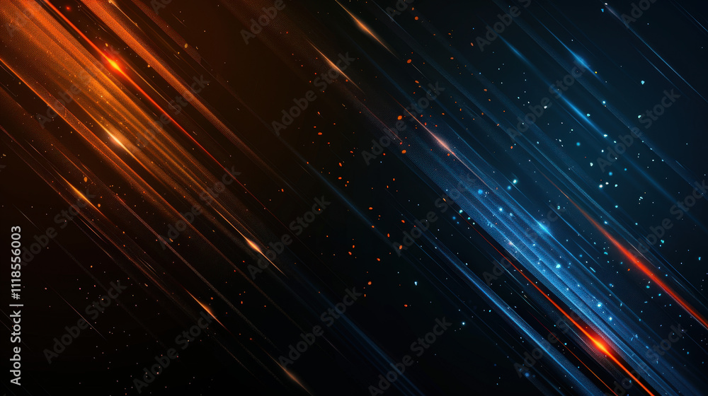 Fototapeta premium dark grainy blue orange background