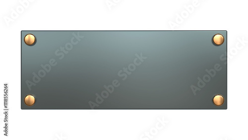 3D shiny blank glass for office or house Name plate