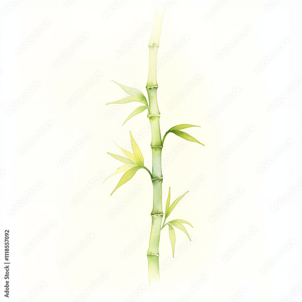 Fototapeta premium bamboo isolated on white background
