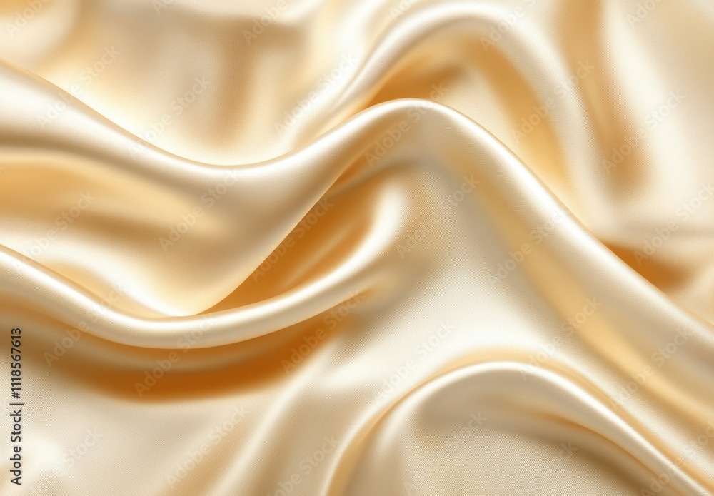Fototapeta premium 滑らかなシルクの生地が光を受けて優雅に波打っている様子