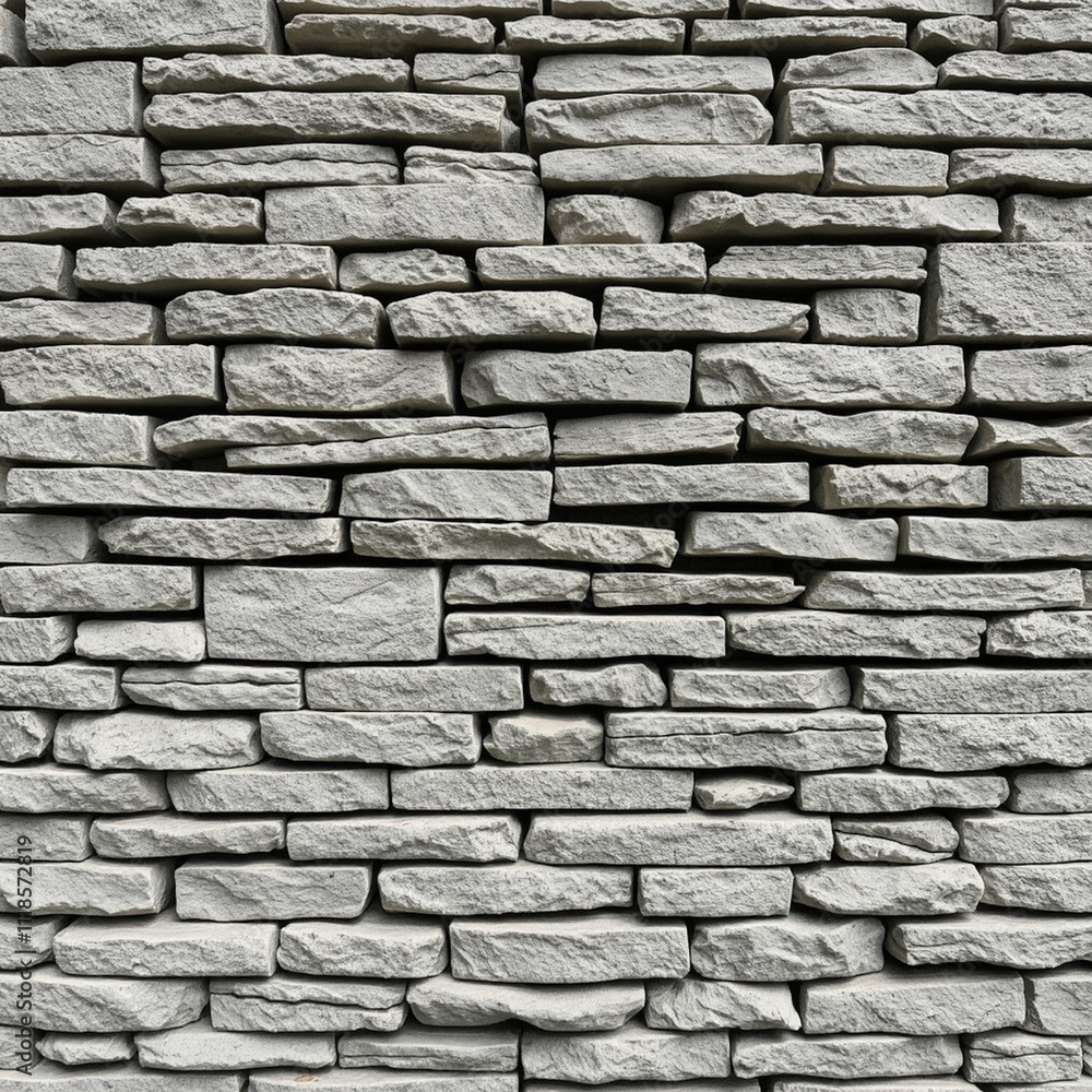 Fototapeta premium Stacked stone wall texture backround