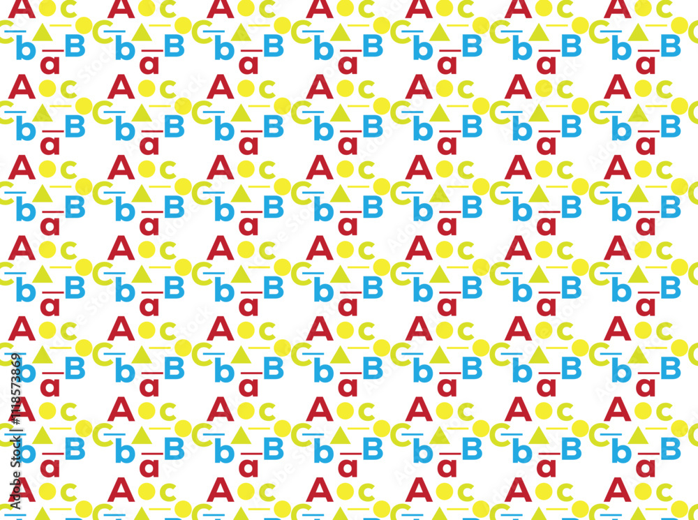 seamless pattern with colorful numbers seamless pattern with colorful numbers