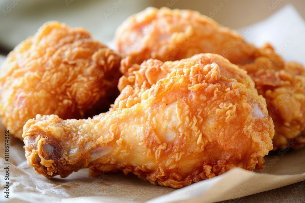 Crispy Fried Chicken Display Crispy Fried Chicken Display