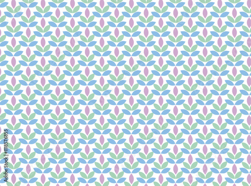 seamless pattern with pink flowers