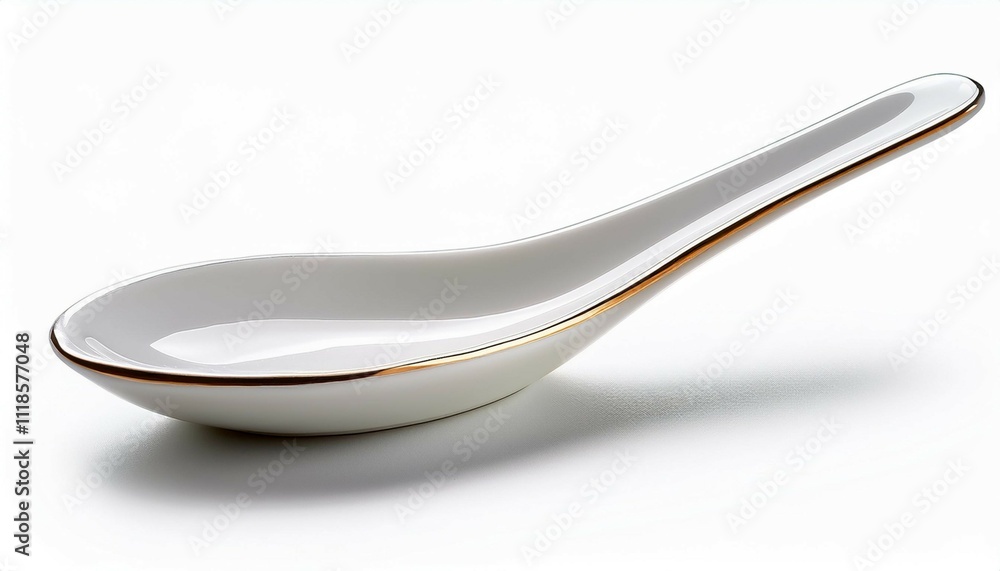 white cereamic spoon isolated on white background white cereamic spoon isolated on white background