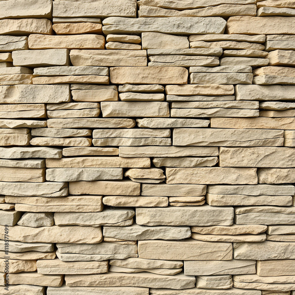 Obraz premium Stacked stone wall texture backround