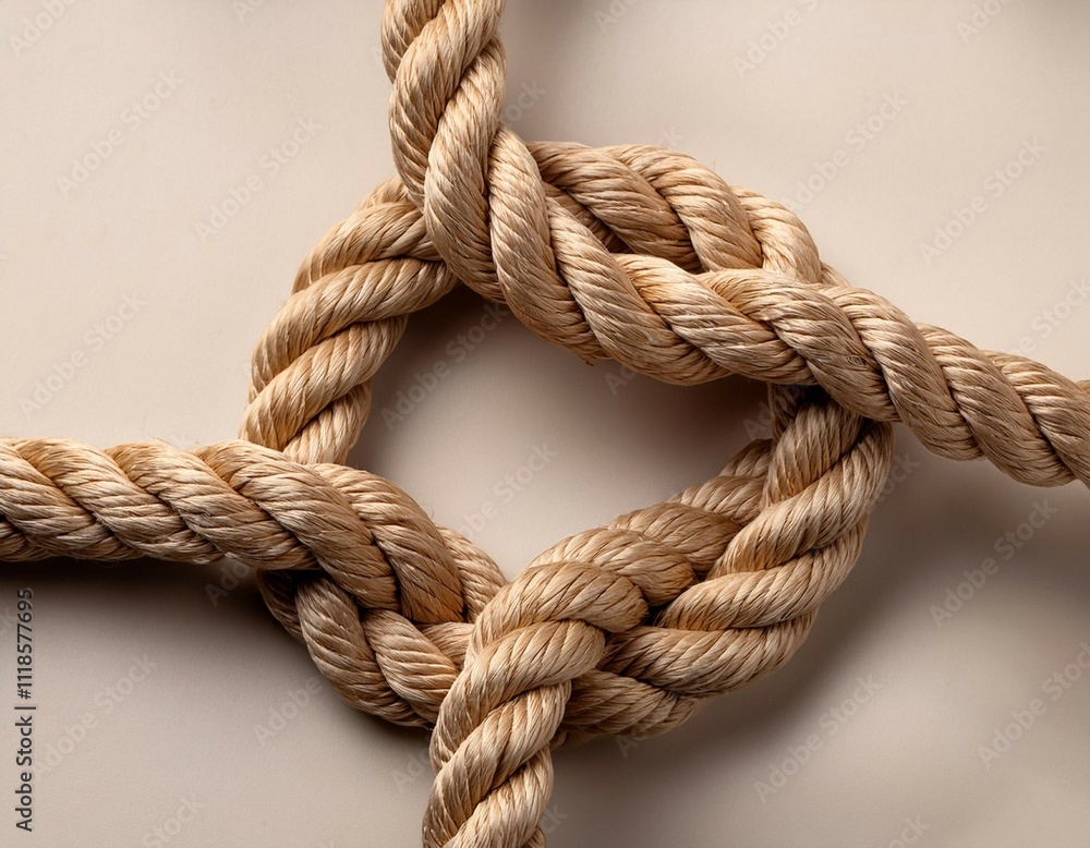 close up of rope frame knot close up of rope frame knot