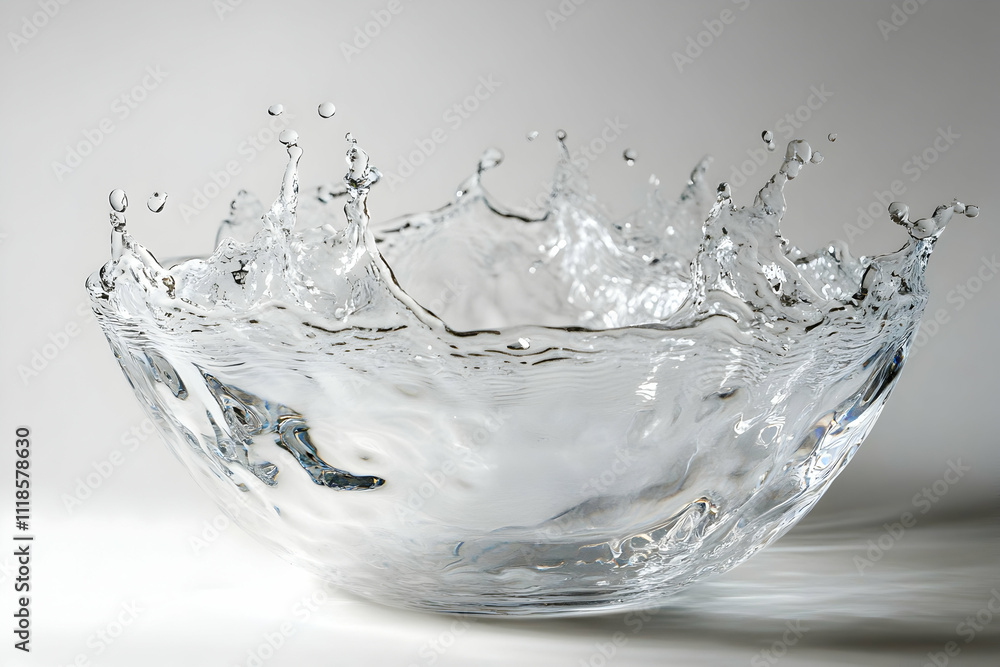 Captivating dynamic water splash isolated on a clean white backgroundhigh quailty image Captivating dynamic water splash isolated on a clean white backgroundhigh quailty image