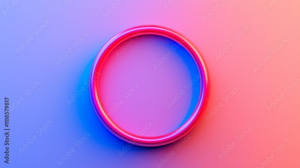 A vibrant circular object in pink and blue hues, set against a gradient background, exuding a modern and artistic aesthetic. A vibrant circular object in pink and blue hues, set against a gradient background, exuding a modern and artistic aesthetic.