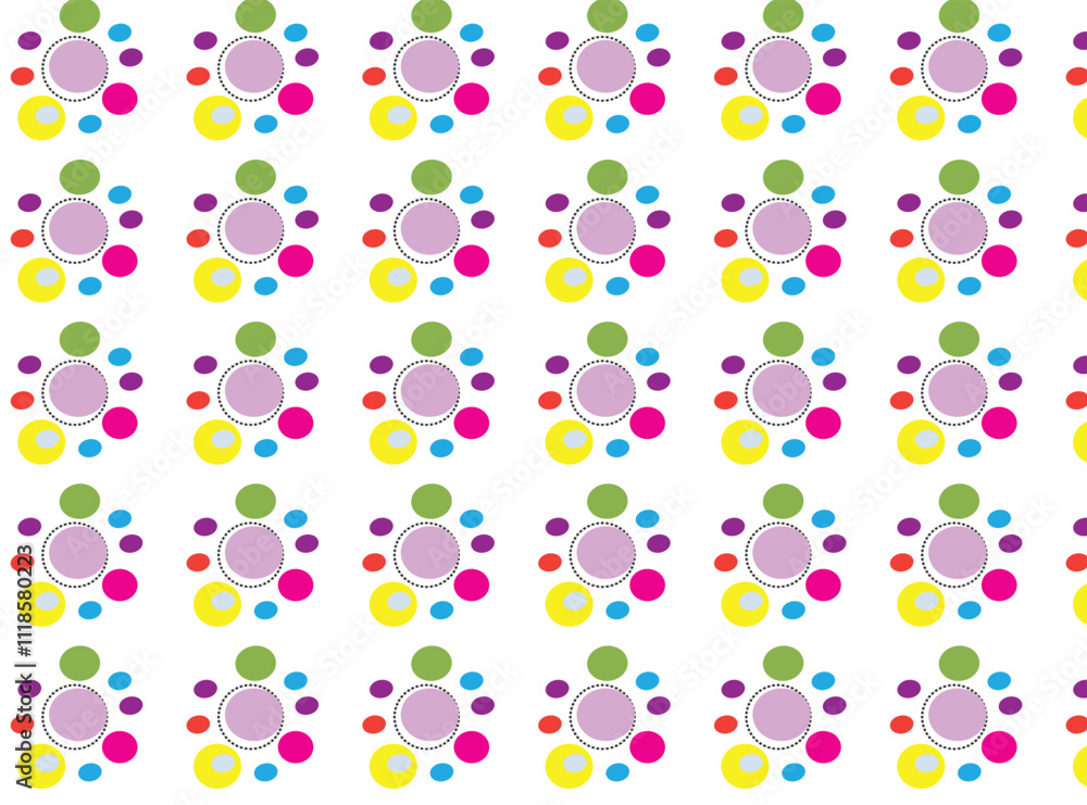 seamless pattern with circles seamless pattern with circles
