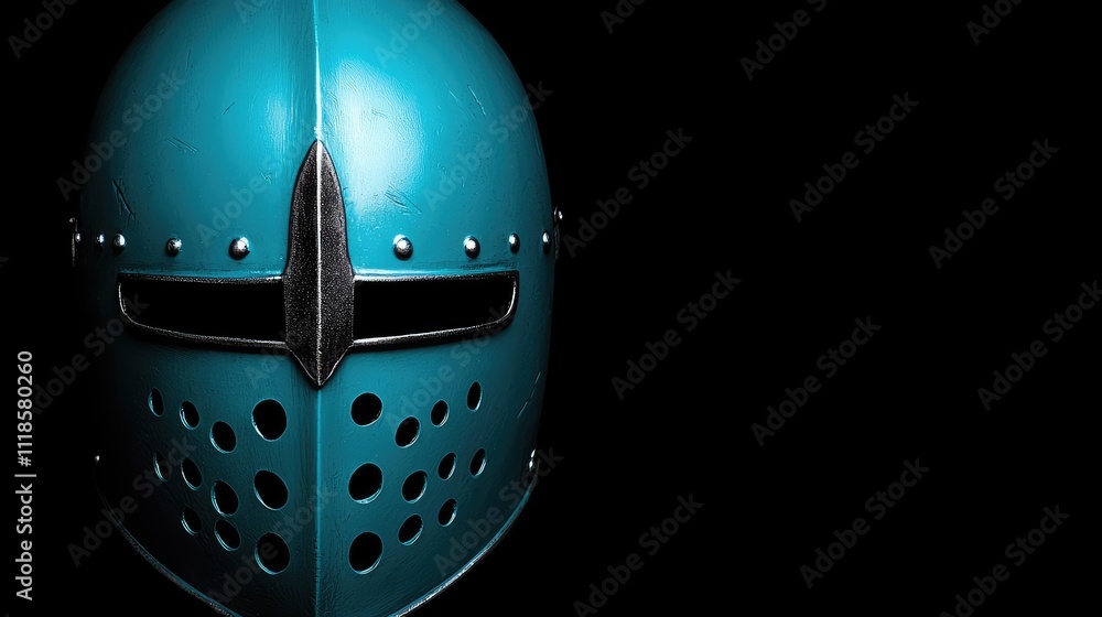 Obraz premium Knight's armor display medieval exhibition photograph studio setting close-up view historical significance for seo impact