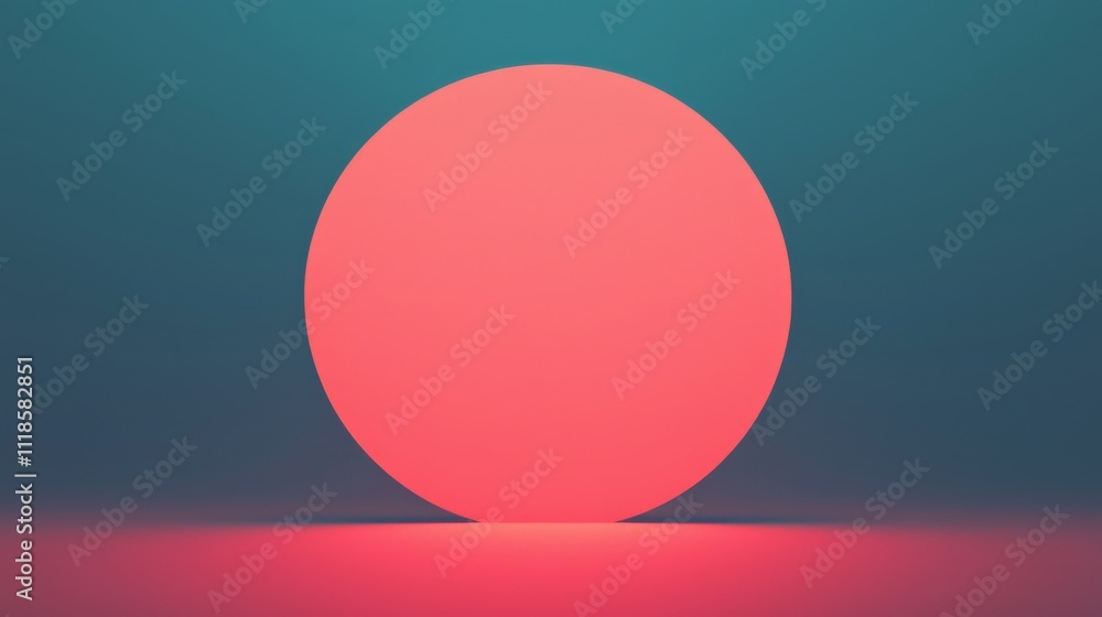 A vibrant digital illustration of a large pink sun setting over a smooth gradient background, evoking a serene and minimalist aesthetic. A vibrant digital illustration of a large pink sun setting over a smooth gradient background, evoking a serene and minimalist aesthetic.