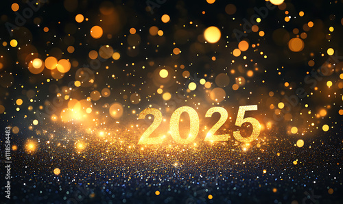 2025 happy new year 2025 text new year 2025, JPG, AI GENERATED