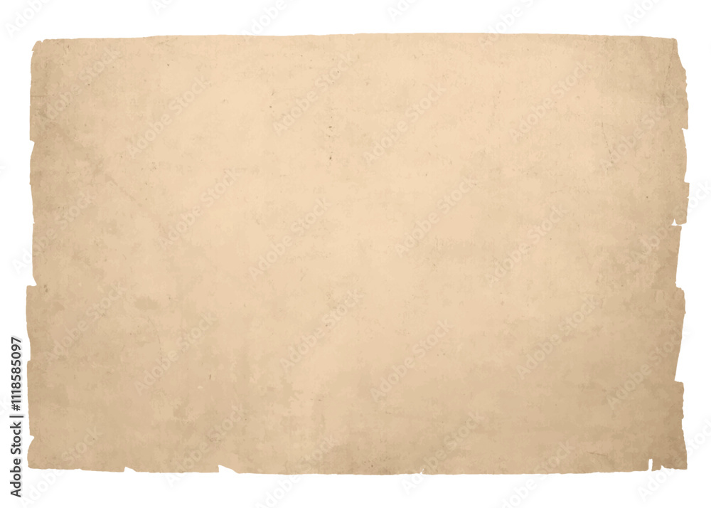 Aged paper background texture with torn ripped edges. Old vintage faded paper or parchment Aged paper background texture with torn ripped edges. Old vintage faded paper or parchment