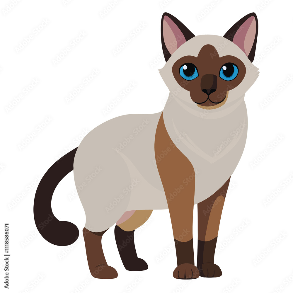 Fototapeta premium Different Types of Cat PNGs - Transparent Background Cat Illustrations