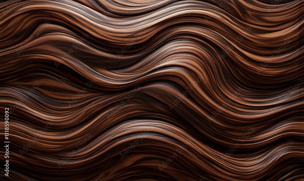 Abstract brown and dark brown wavy lines background. Abstract brown and dark brown wavy lines background.