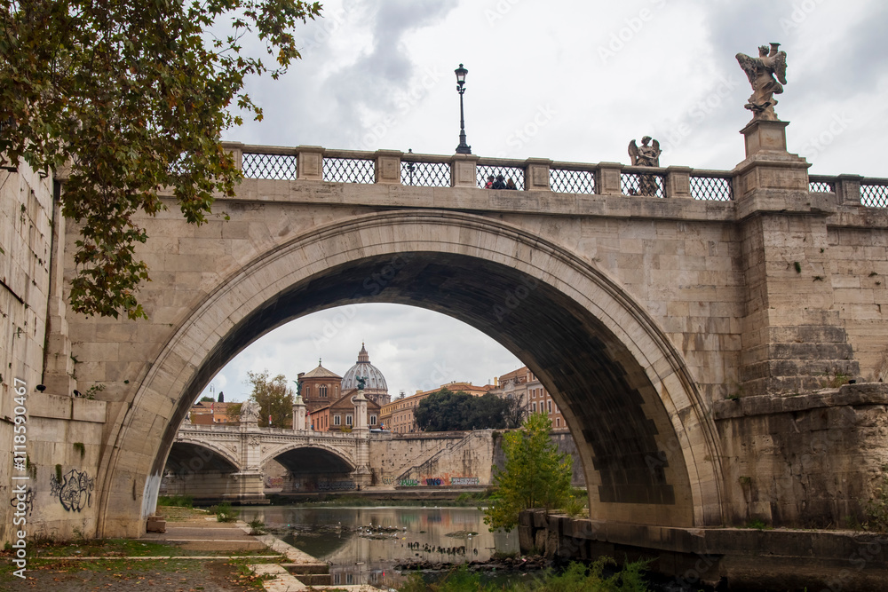 Fototapeta premium bridge over the river