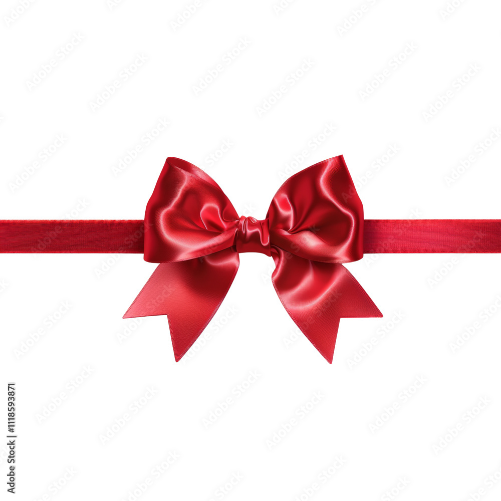 Red bowtie isolated on white or transparent background Red bowtie isolated on white or transparent background