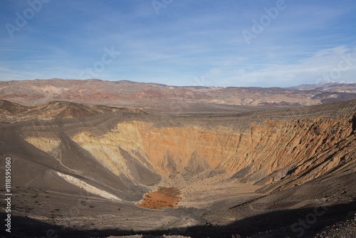 Ubehebe Crater Rim Trail at Death Valley National Park, California photo