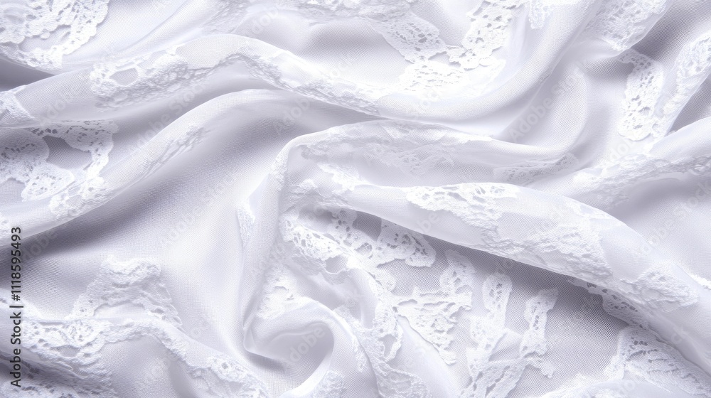 Closeup view of a white lace textured background featuring an elegant pattern, perfect for enhancing wedding or party themes with plenty of space for written messages Closeup view of a white lace textured background featuring an elegant pattern, perfect for enhancing wedding or party themes with plenty of space for written messages