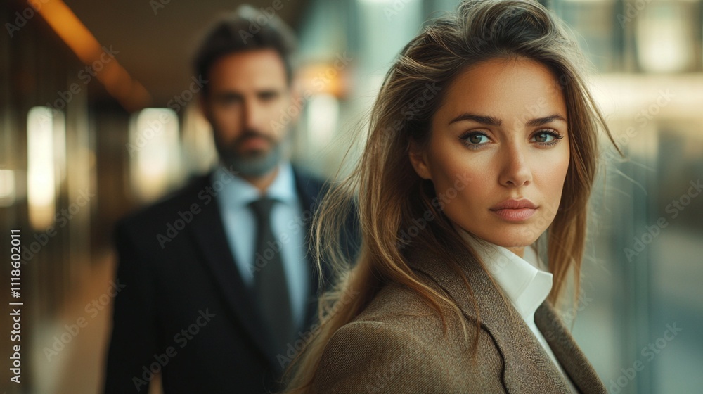 Business professionals and entrepreneurs arriving at an office or company, captured in long exposure motion photography, creating a blurred effect with ample space for text.
Business professionals and entrepreneurs arriving at an office or company, captured in long exposure motion photography, creating a blurred effect with ample space for text.