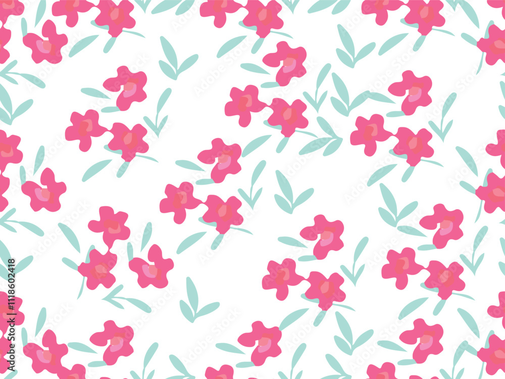 seamless pattern with pink flowers seamless pattern with pink flowers