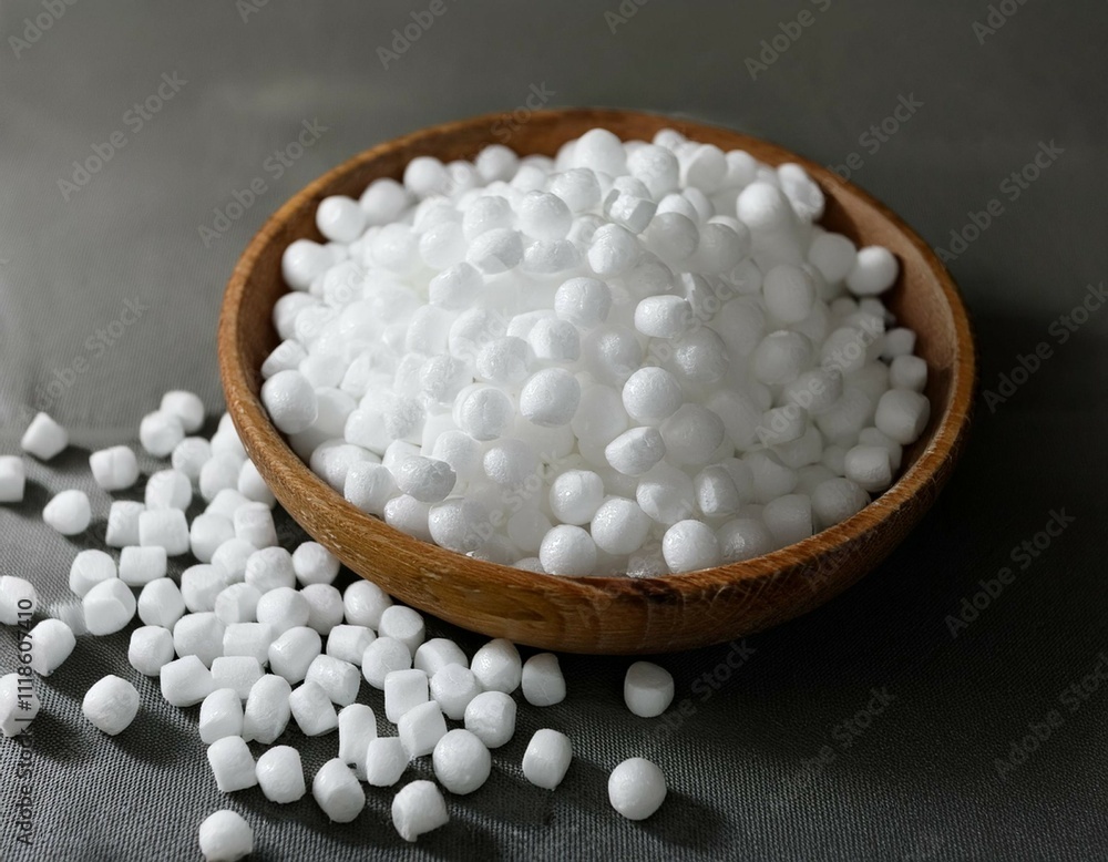 polystyrene balls in hand packaging of fragile goods filling for chair bags and pillows