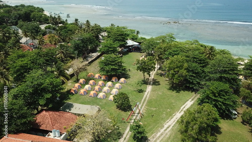 Fotografia view of a tend resort