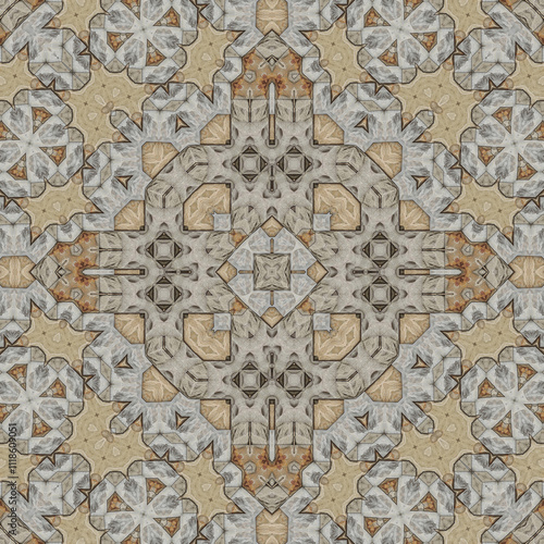 Wallpaper Mural Seamless abstract symmetrical wonderful pattern. Kaleidoscope pattern texture Torontodigital.ca