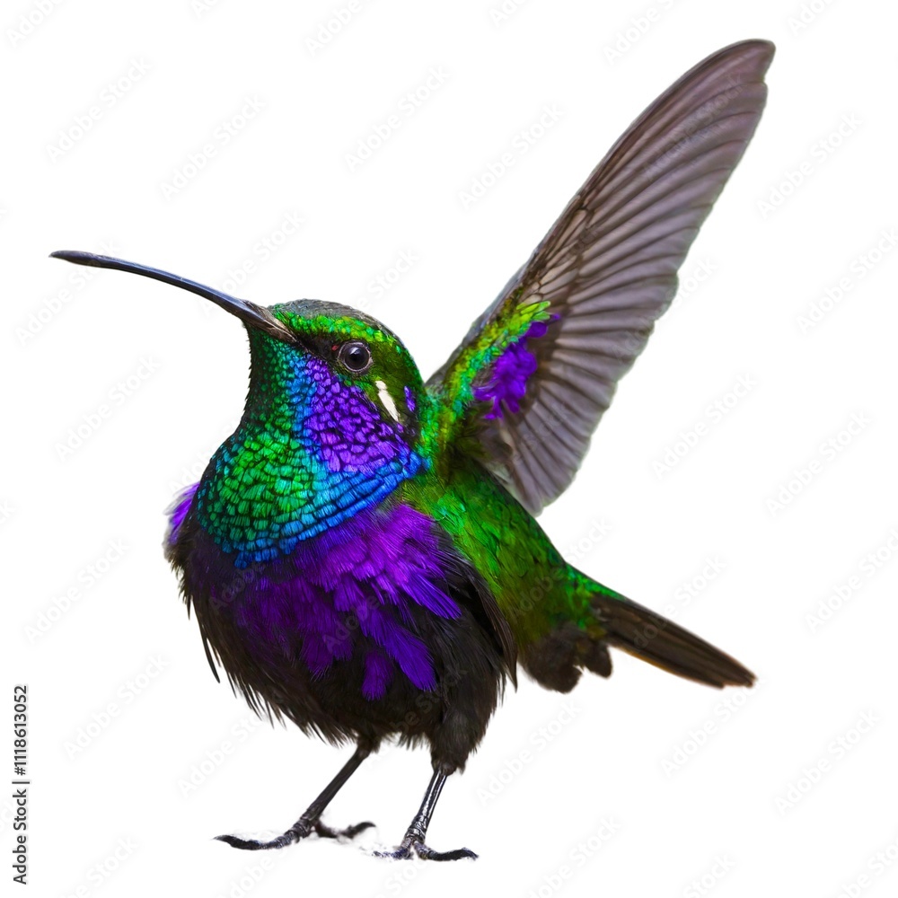 Obraz premium Violet-capped Woodnymph full BOdy