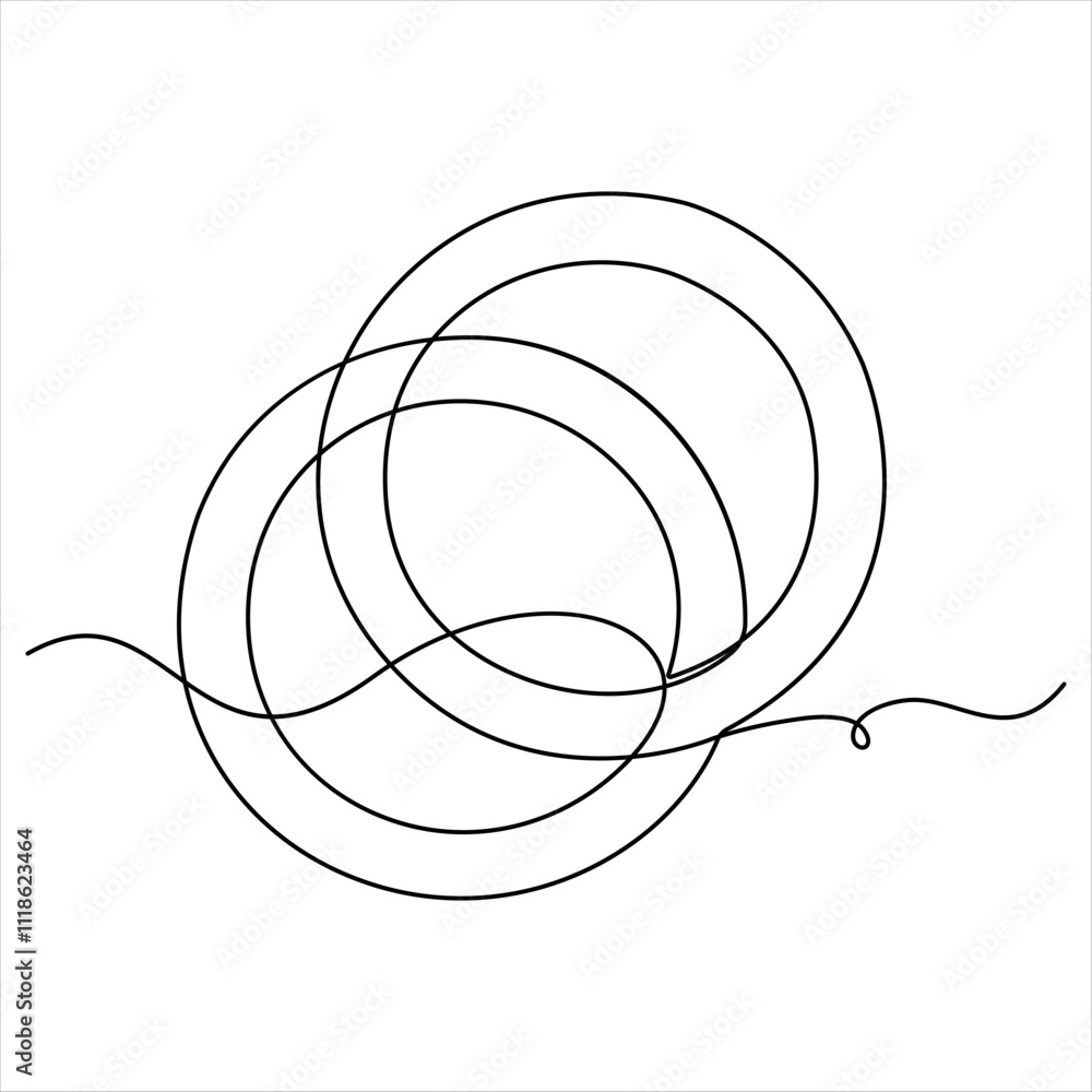 Continuous single line drawing of wedding rings romantic elegance concept and symbol proposal engagement and love marriage invitation outline design vector illustration Continuous single line drawing of wedding rings romantic elegance concept and symbol proposal engagement and love marriage invitation outline design vector illustration