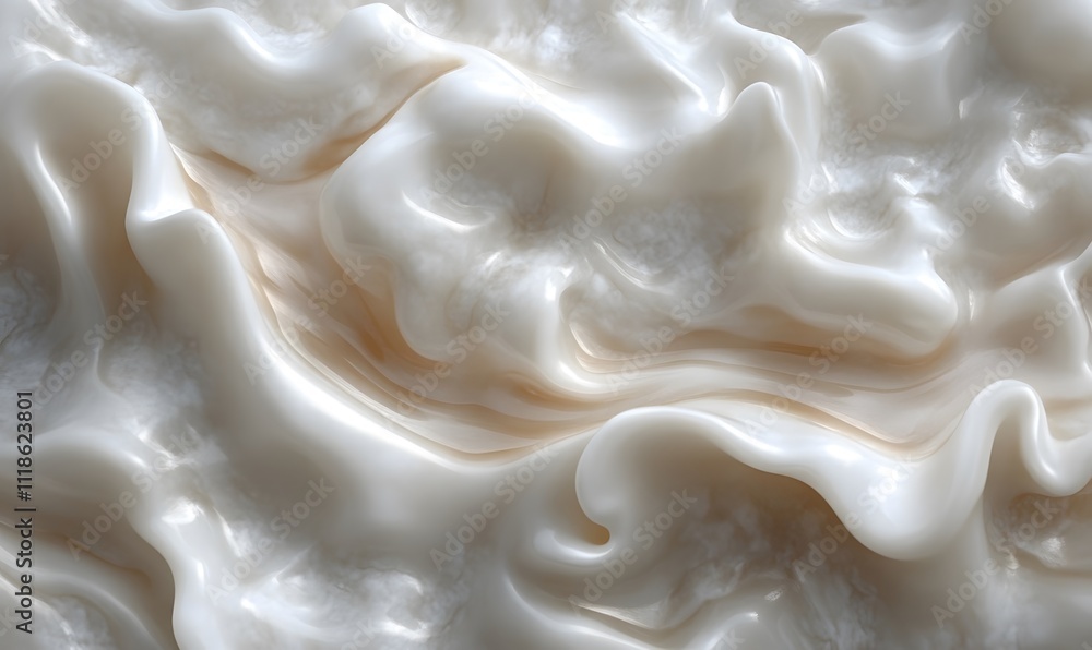 Abstract creamy white texture with flowing waves and subtle highlights. Abstract creamy white texture with flowing waves and subtle highlights.