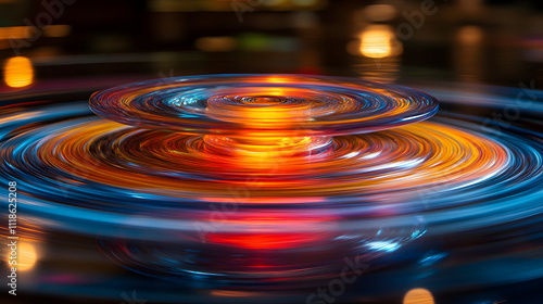 An Engaging Artistic Representation of Centrifugal and Centripetal Forces in Spinning Objects photo