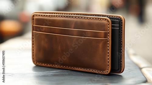 Stylish and modern wallet design with high-quality leather and RFID protection