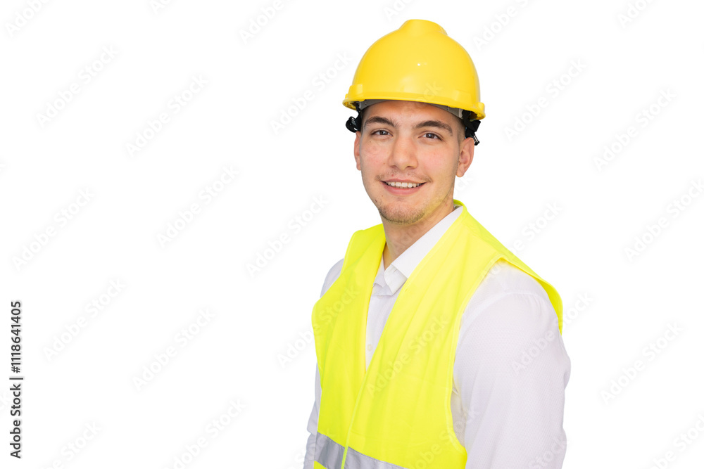 Portrait of a male architect engineer with safety gear Portrait of a male architect engineer with safety gear
