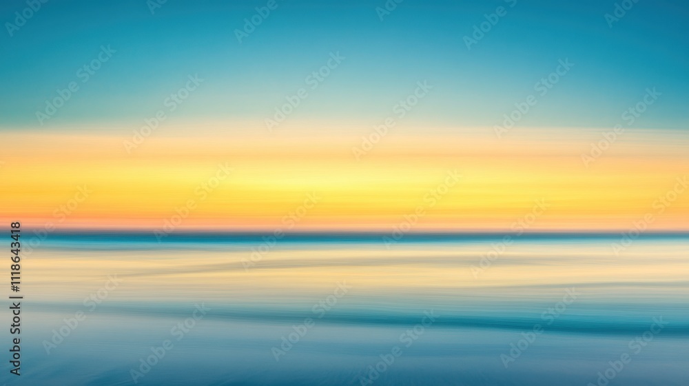 Calm blue to yellow gradient background