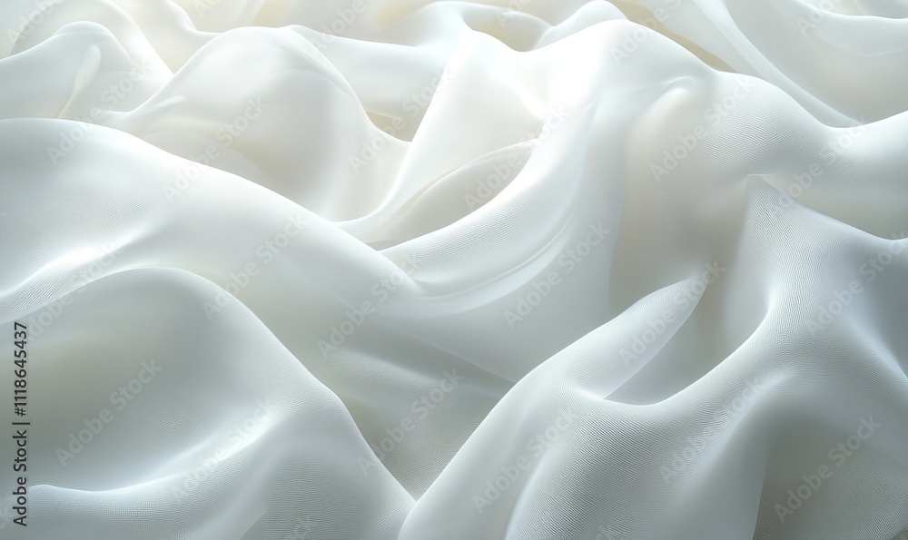 Obraz premium Abstract White Background, Generative AI