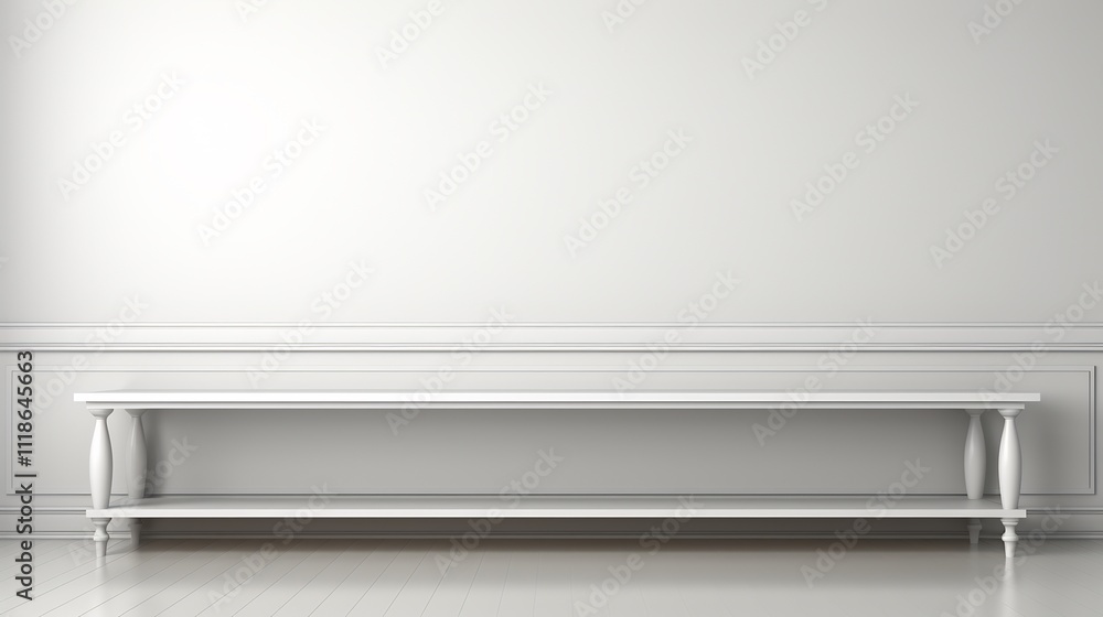 Obraz premium Clean white background pure flat with no texture perfect for copy space and versatile design