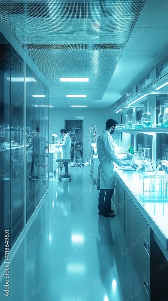 Scientists at Work in Modern Laboratory Scientists at Work in Modern Laboratory