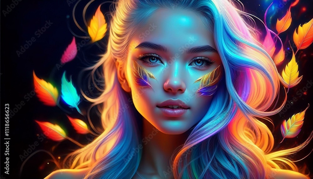 Portrait images in a wide variety of styles created with artificial intelligence Portrait images in a wide variety of styles created with artificial intelligence