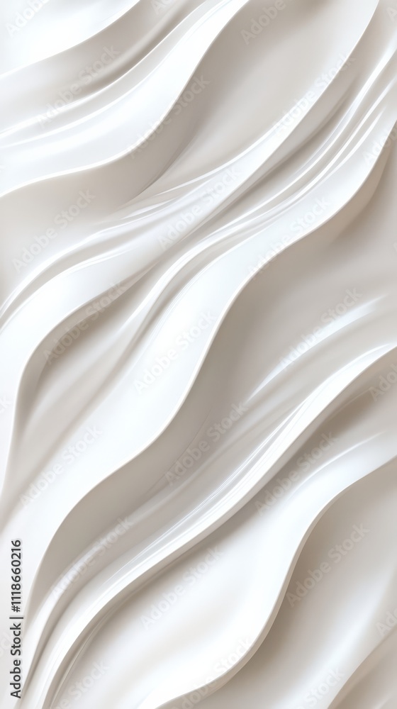 Obraz premium Fluid White Abstract Texture 