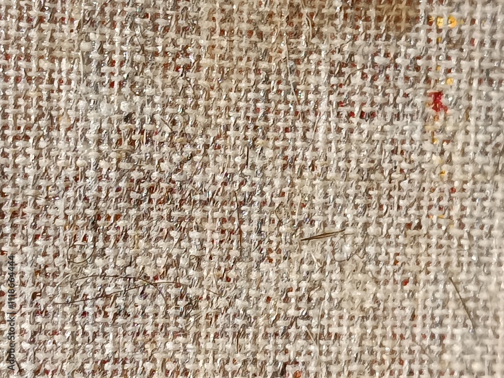 Fototapeta premium Blank Canvas, Close-up of a textured canvas surface, showcasing its artistic potential.
