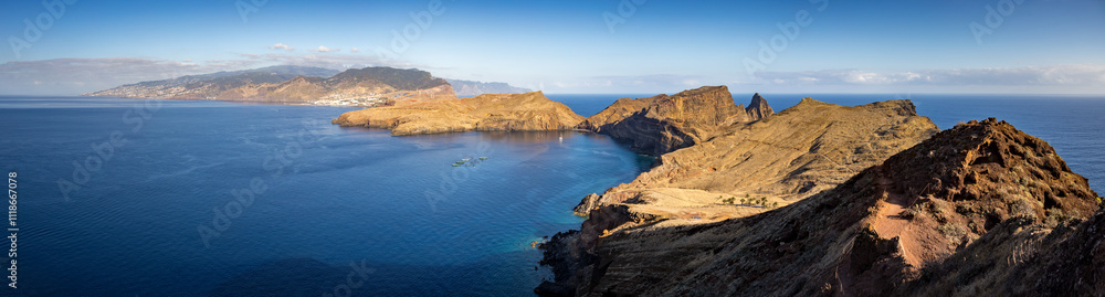 Panoramic view of Ponta de Sao Lourenco, Canical, Madeira Panoramic view of Ponta de Sao Lourenco, Canical, Madeira
