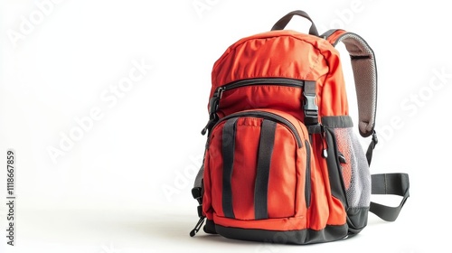 Backpack isolated on white with copy space for design.