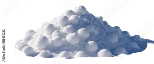 Pile of snow isolated on transparent background, Pile of snow PNG photo